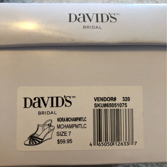 David’s Bridal dressy, strappy heels - Picture 2 of 7